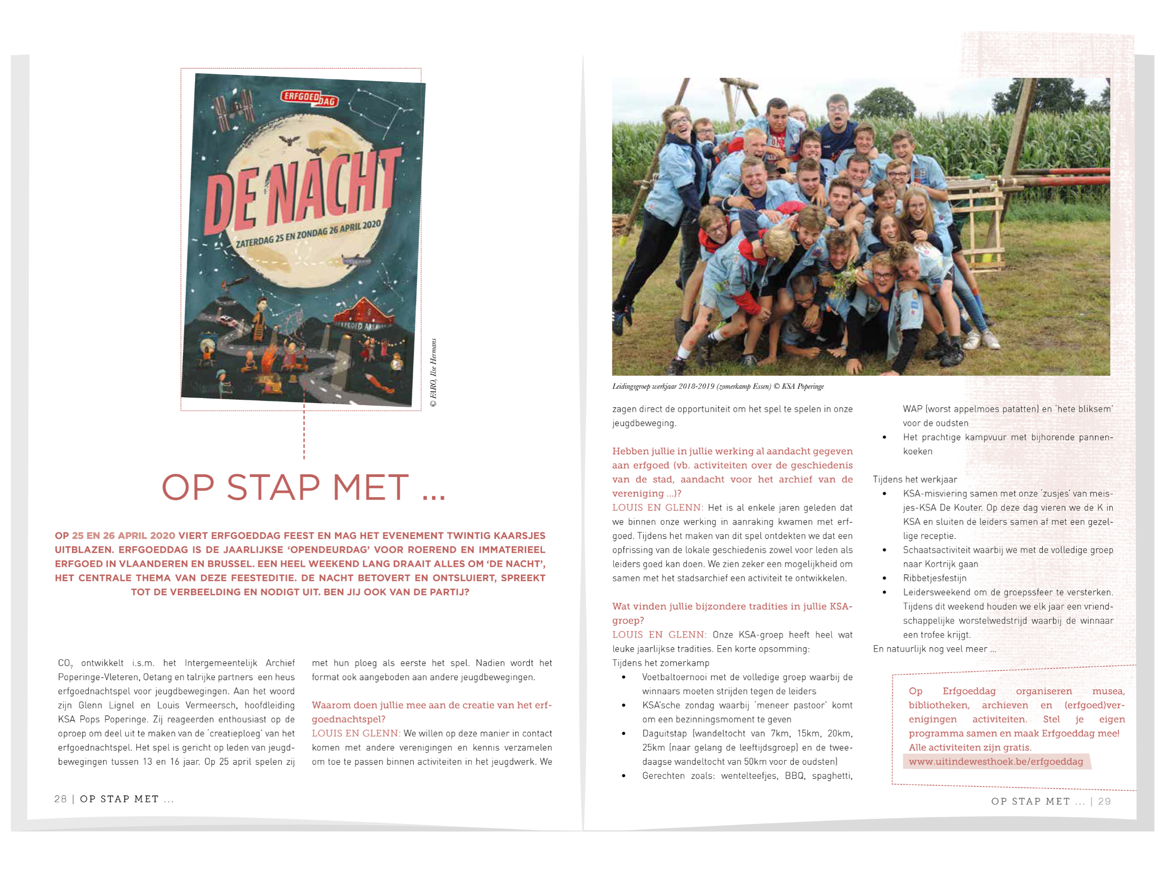 Interview met KSA in streekmagzine Westhoek Interview met KSA in streekmagzine Westhoek