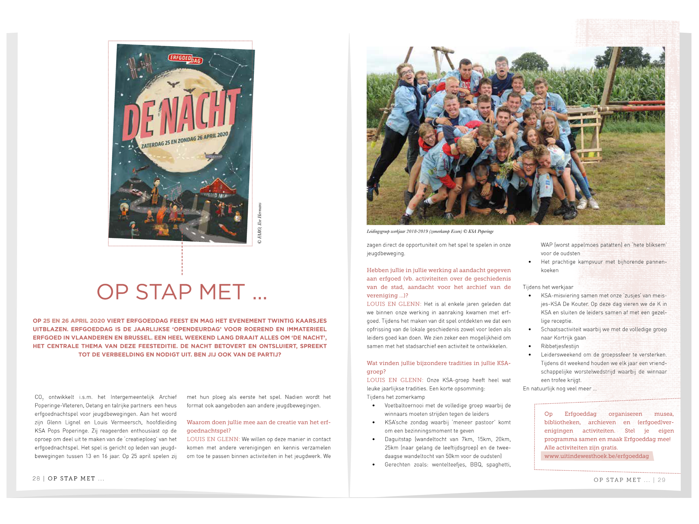 Interview met KSA in streekmagzine Westhoek