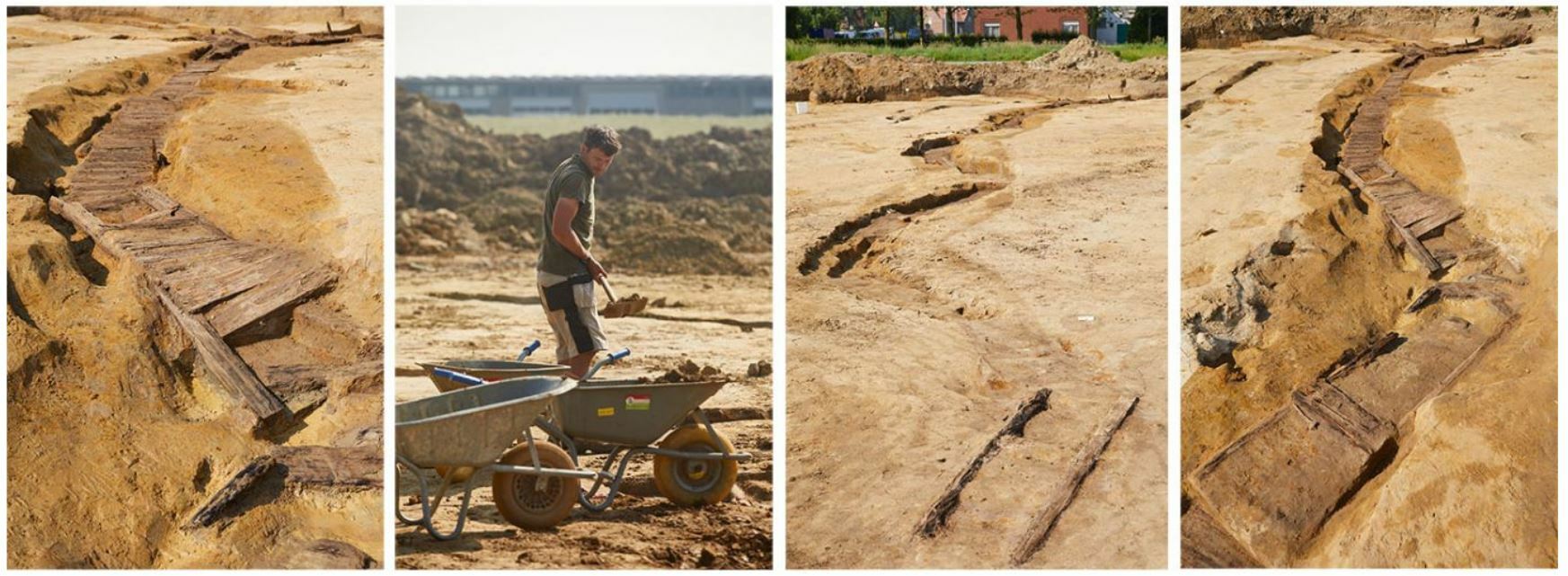 Collage van de loopgraven © Agentschap Onroerend Erfgoed