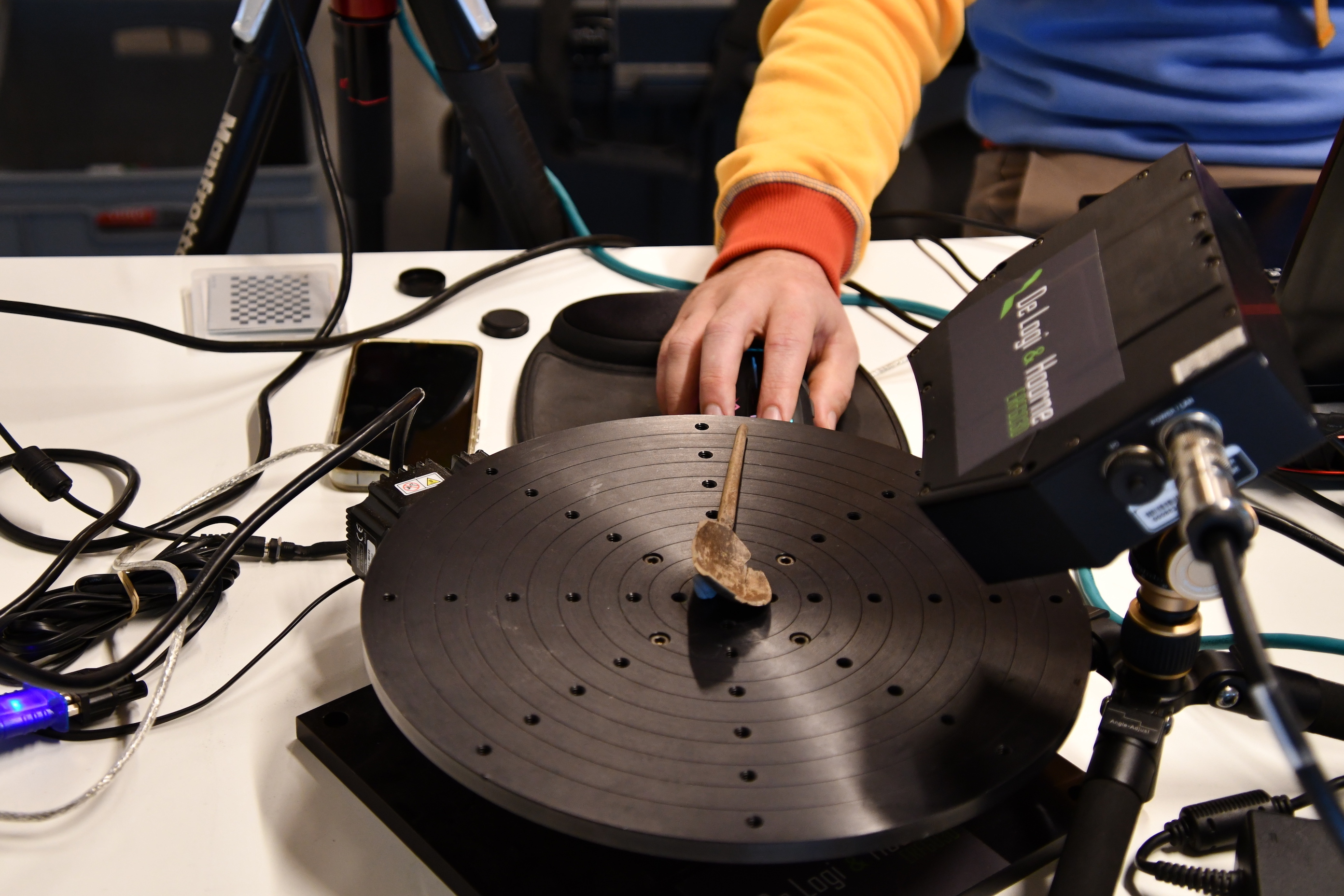 Inscannen van een object in 3D in Erfgoeddepot Depotyze