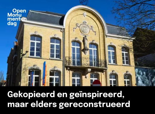Gekopieerd en geïnspireerd, maar elders gereconstrueerd