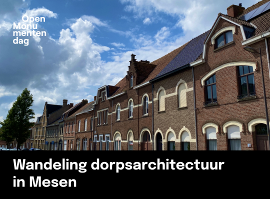 Wandeling dorpsarchitectuur in Mesen