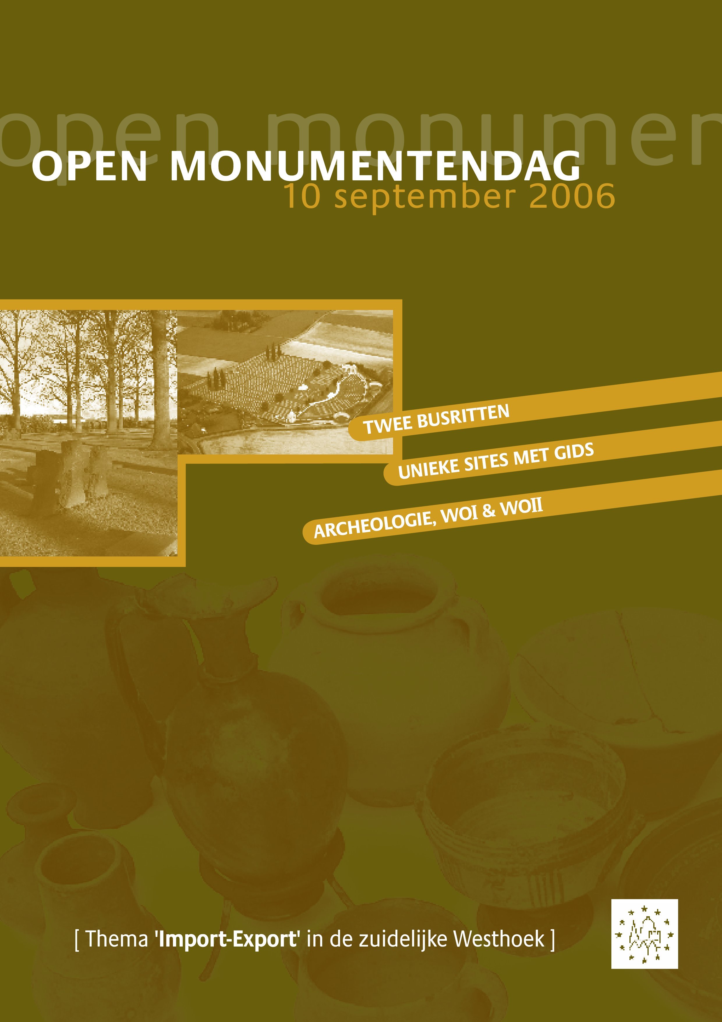 Brochure Open Monumentendag 2006