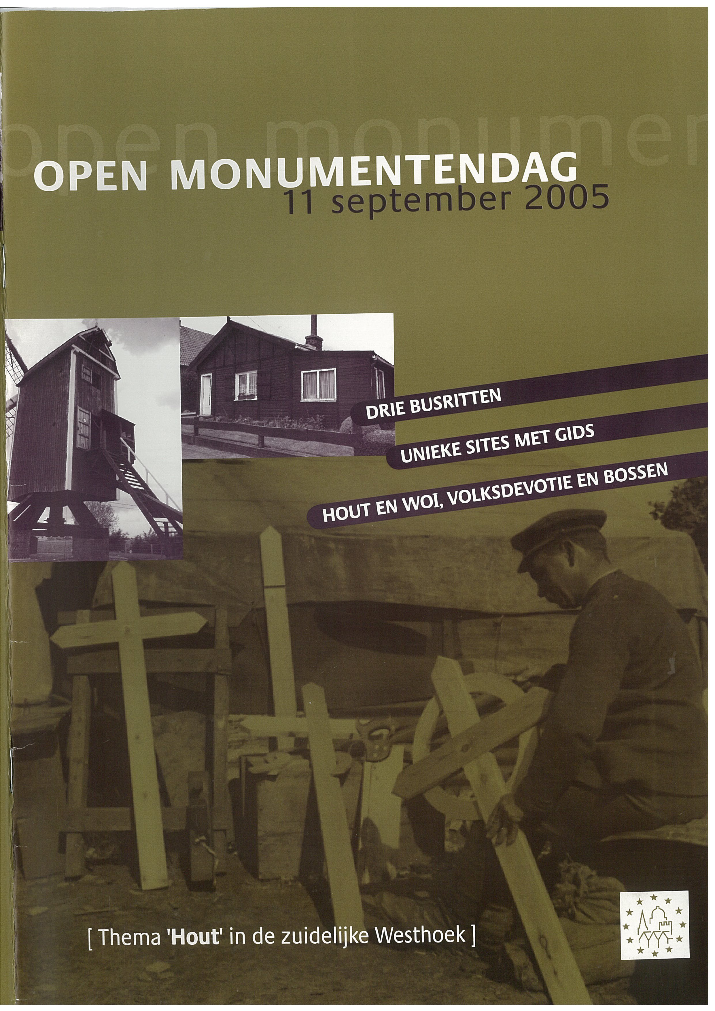 Brochure Open Monumentendag 2005